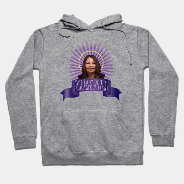 Our Lady of the Courageous Fight, Senator Tammy Duckworth Hoodie by Xanaduriffic